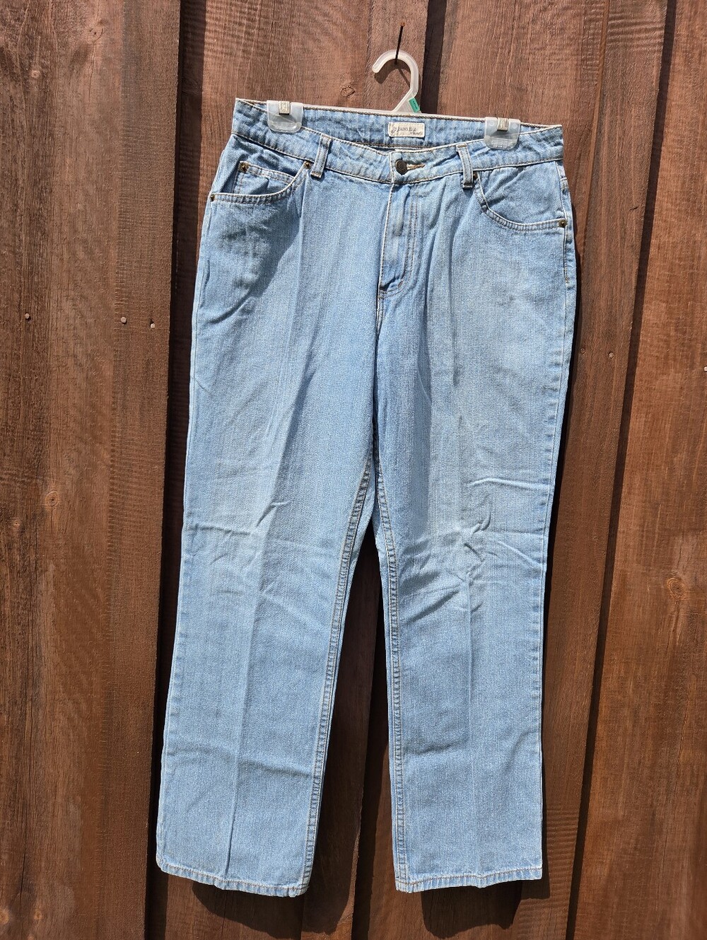 Vtg Light Wash 100% Cotton Relaxed Fit Jeans St Johns Bay